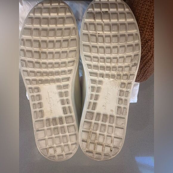 Salvatore Ferragamo White Sneakers Womens size 7 - Picture 7 of 10